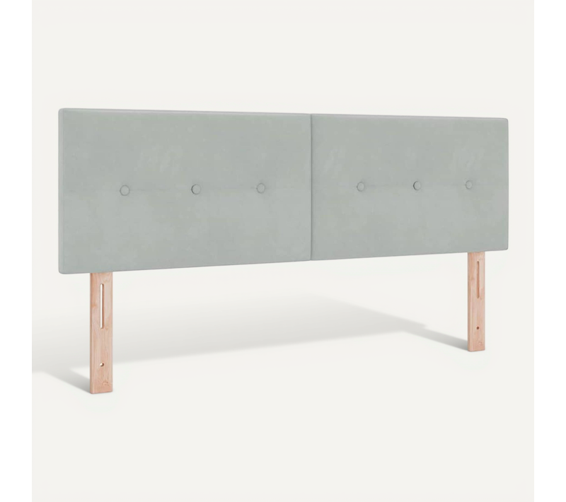 Tête De Lit Gris Clair 160 Cm Velours