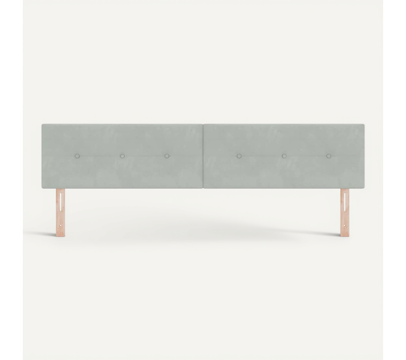 Tête De Lit Gris Clair 200 Cm Velours