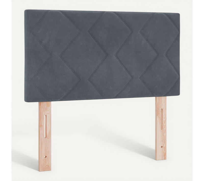 Tête De Lit Gris Foncé 80 Cm Velours