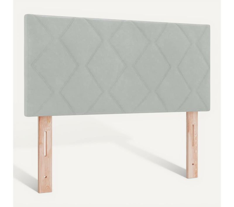 Tête De Lit Gris Clair 90 Cm Velours