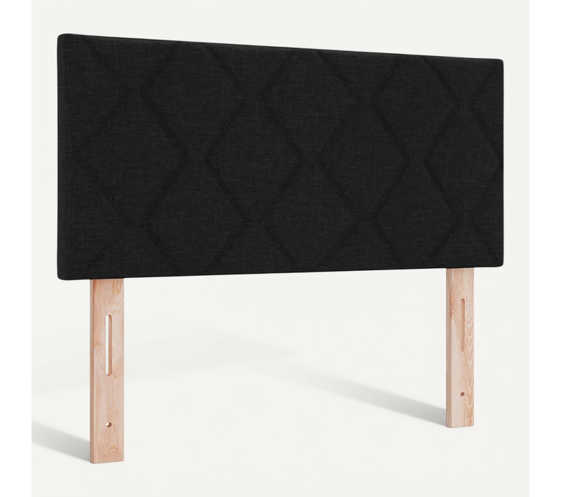 Tête De Lit Noir 100 Cm Tissu