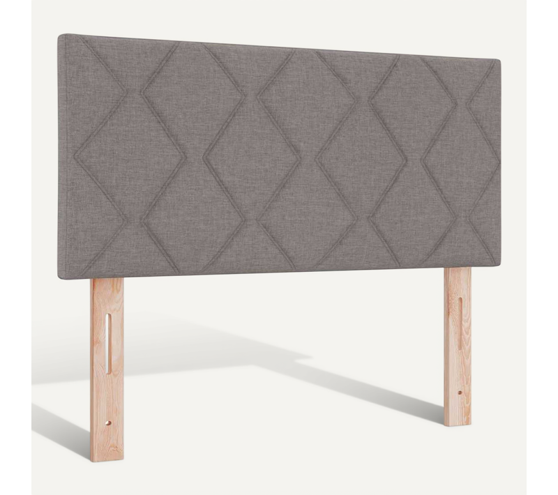 Tête De Lit Taupe 100 Cm Tissu