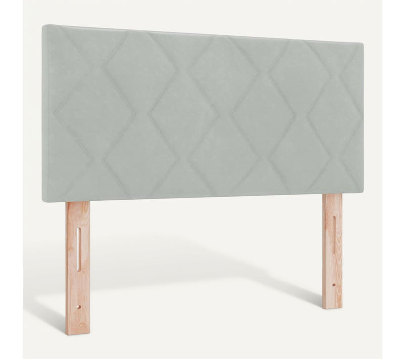 Tête De Lit Gris Clair 100 Cm Velours