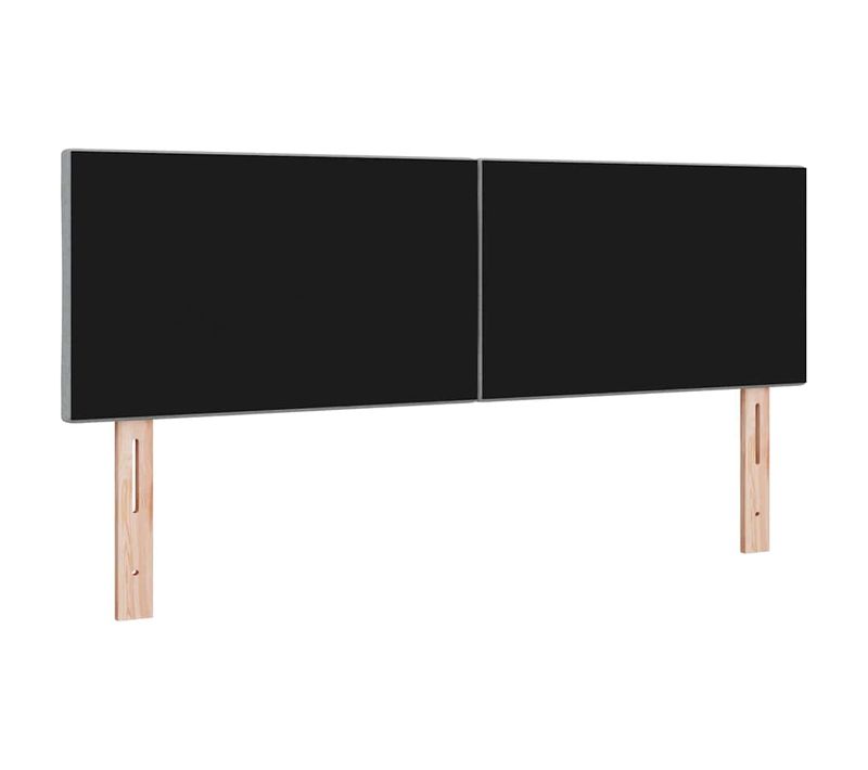 Tête De Lit En Tissu Géométrique Gris Clair 144 Cm Tissu