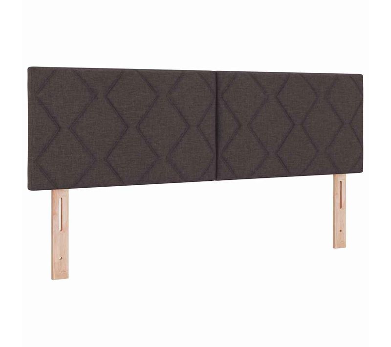 Tête De Lit En Tissu Autre Marron Foncé 144 Cm Tissu
