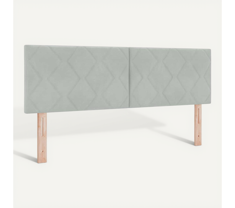 Tête De Lit Gris Clair 144 Cm Velours