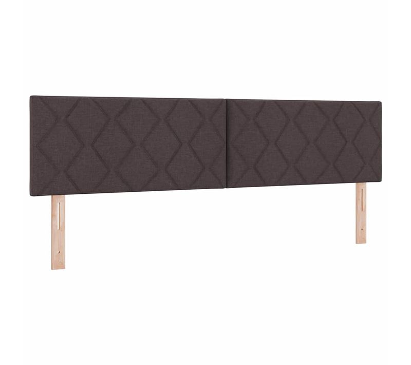 Tête De Lit En Tissu Géométrique Marron Foncé 180 Cm Tissu