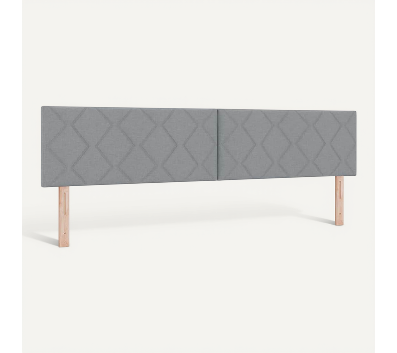 Tête De Lit Gris Clair 200 Cm Tissu