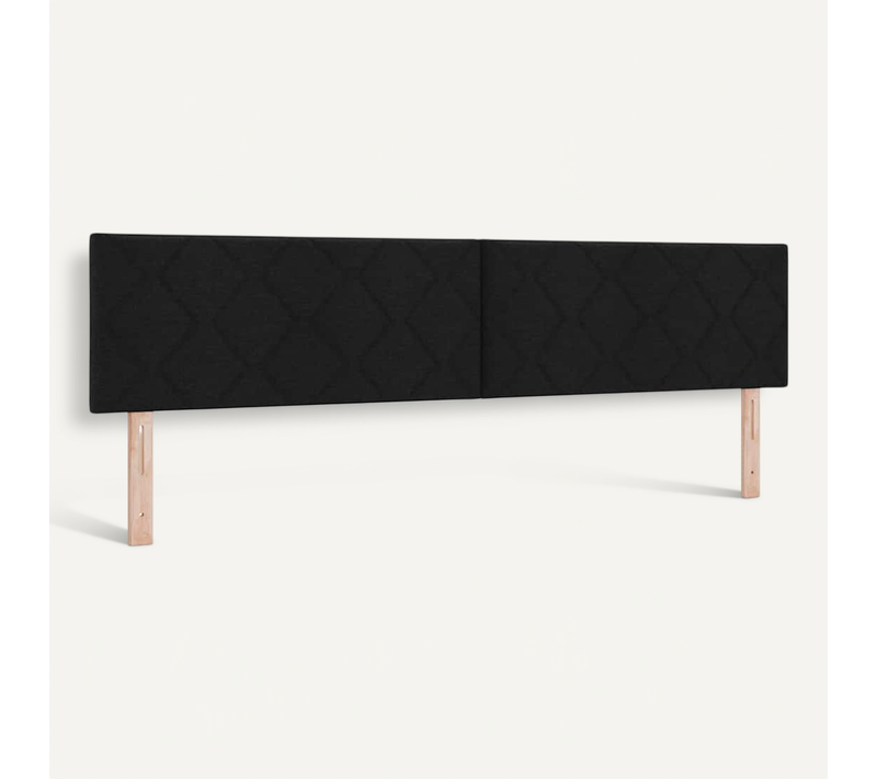 Tête De Lit Noir 200 Cm Tissu