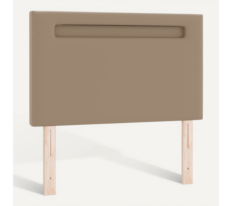 Tête De Lit Avec Des Lumières À LED Cappuccino 90 Cm Pvc