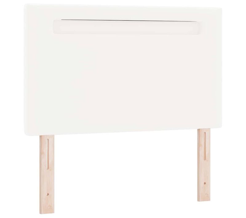 Tête De Lit Avec Des Lumières à LED Blanc 100 Cm Pvc