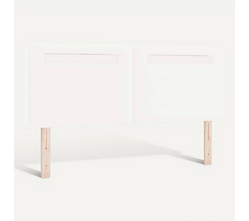 Tête De Lit Avec Des Lumières À LED Blanc 160 Cm Pvc