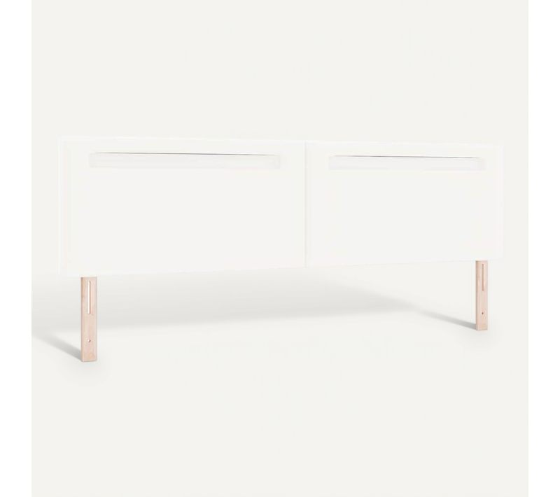 Tête De Lit Avec Des Lumières À LED Blanc 200 Cm Pvc