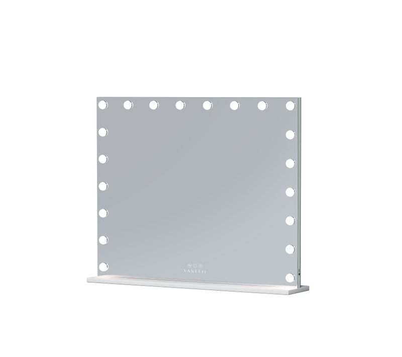 Miroir de maquillage Hollywood Coiffeuse mural avec lumière 100x80cm