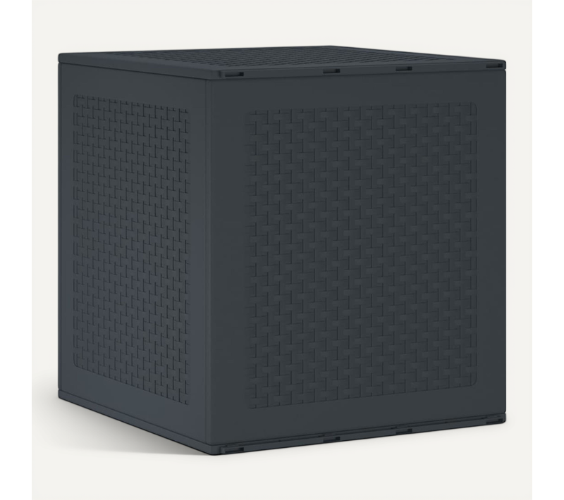 Boîte De Rangement Anthracite 55 X 53 X 57 Cm Polypropylène Durable