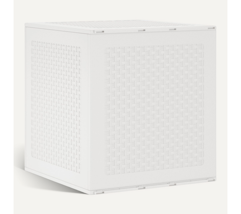 Coffre De Jardin Blanc 55x53x57 Cm Pp