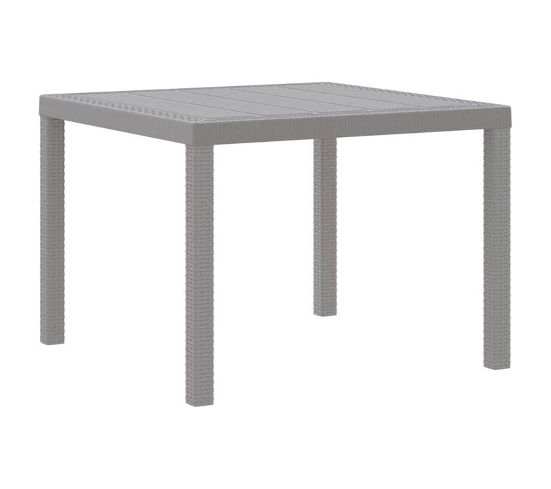 Table De Jardin Pour Repas Gris Clair 100 X 100 X 73 Cm