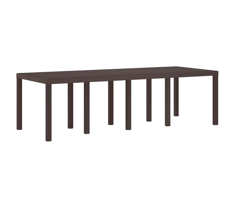 Table De Jardin Marron 250 X 100 X 73 Cm Polyrotin