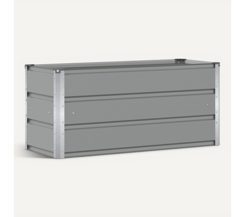 Jardinière Gris Clair 100 X 40 X 45 Cm Acier
