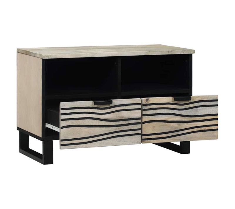 Unites TV Avec Tiroir Blanc 70 X 33 X 46 Cm Bois D'ingénierie