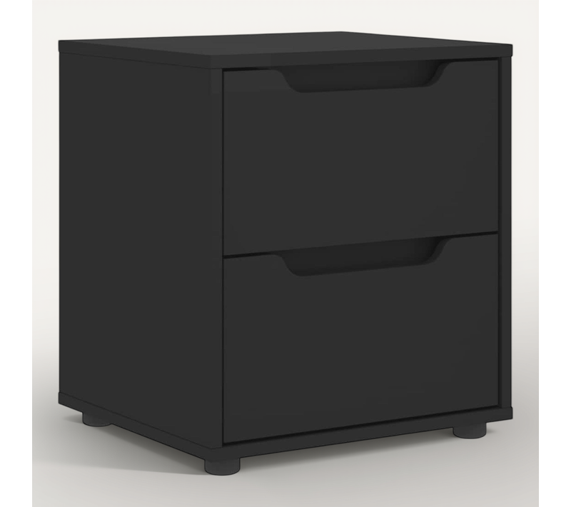 Table De Chevet Visnes Noir 45x40x50 Cm Bois D'ingénierie