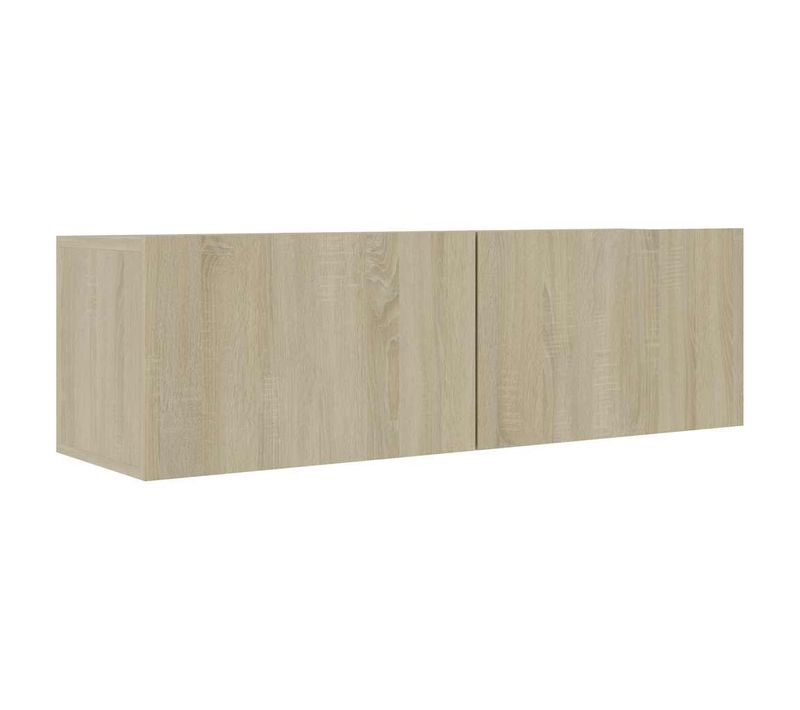 Meuble TV Chêne Sonoma 100x30x30 Cm Bois D’ingénierie