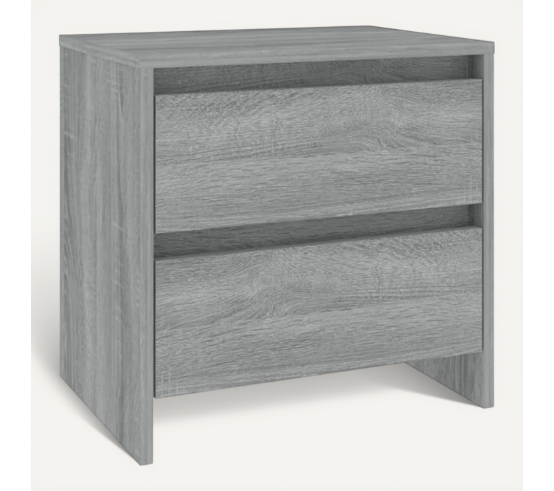 Table De Chevet Sonoma Gris 45x34,5x44,5 Cm Bois D’ingénierie