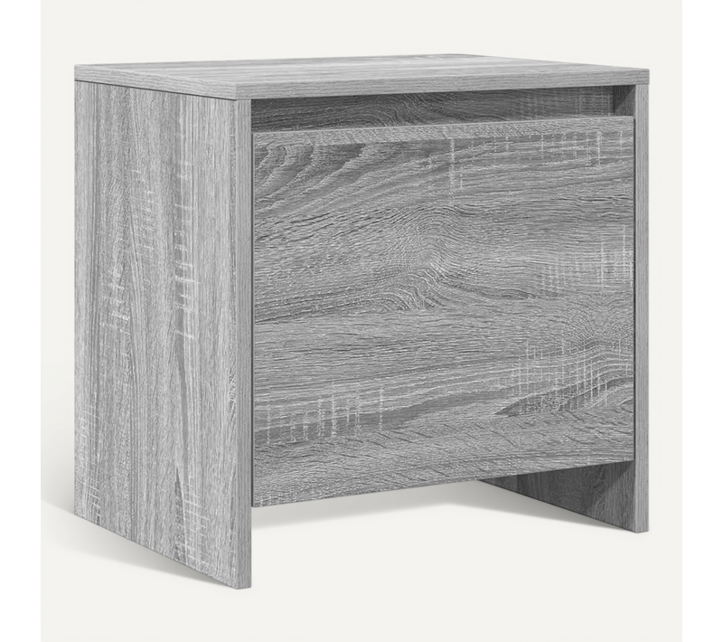 Table De Chevet Sonoma Gris 45x34x44,5 Cm Bois D'ingénierie