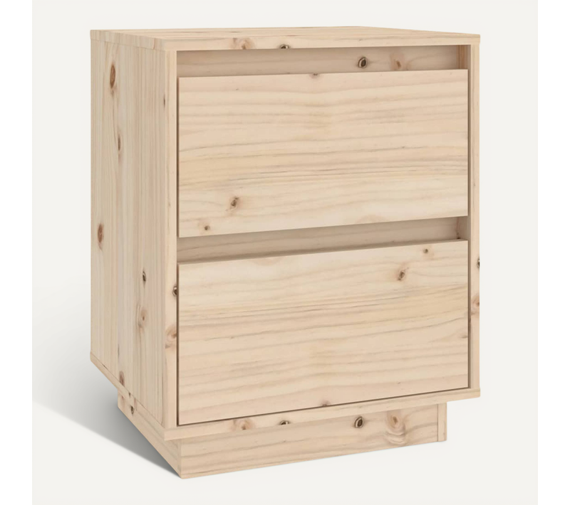 Table De Chevet 40x35x50 Cm Bois De Pin Solide