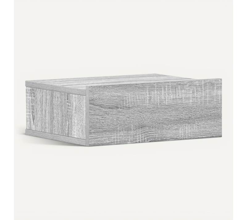 Table De Chevet Flottante Sonoma Gris 40x30x15 Cm