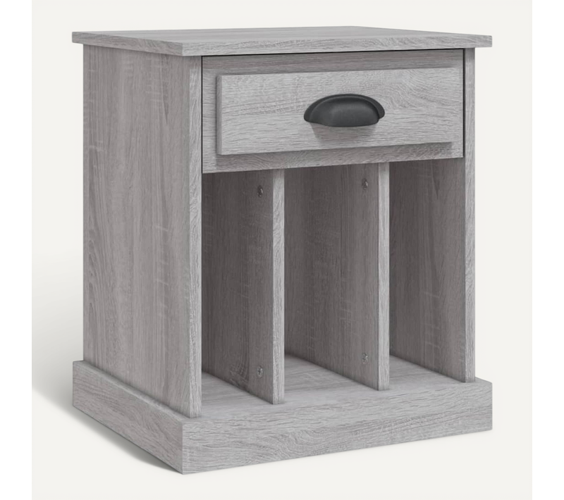 Table De Chevet Sonoma Gris 43x36x50 Cm