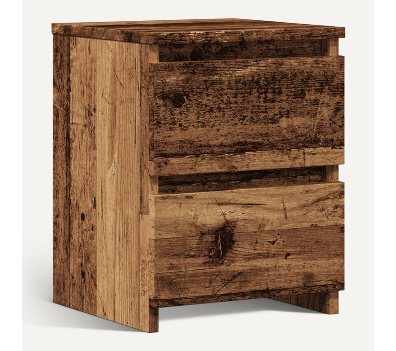 Table De Chevet Vieux Bois 30x30x40 Cm Bois D'ingénierie