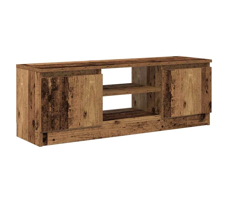 Meuble TV Vieux Bois 102x30x36 Cm Bois D'ingénierie