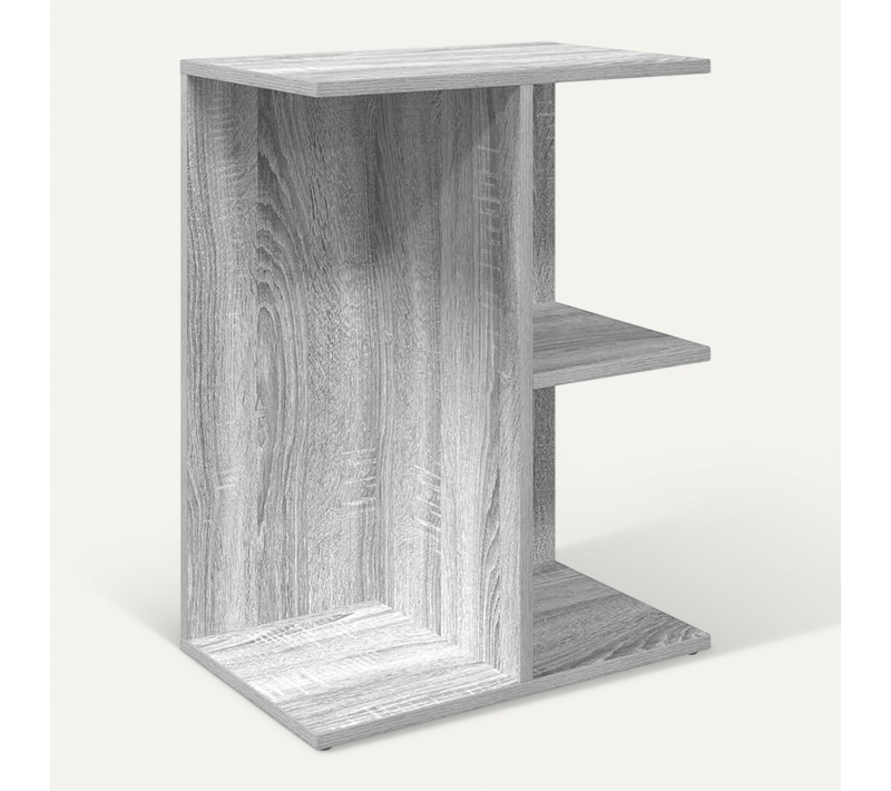 Table De Chevet Sonoma Gris 46,5x29x61 Cm Bois D'ingénierie
