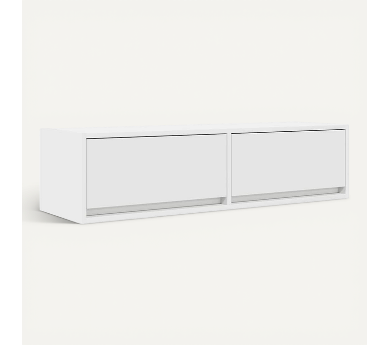 Meuble TV Blanc 100 X 31 X 25,5 Cm Bois D'ingénierie