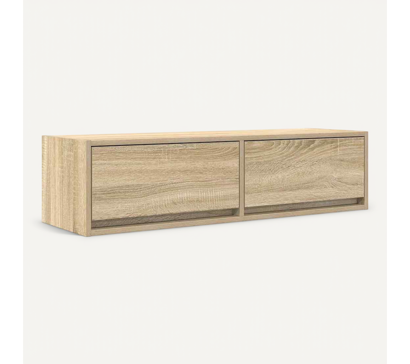 Meuble TV Chêne Sonoma 100 X 31 X 25,5 Cm Bois D'ingénierie