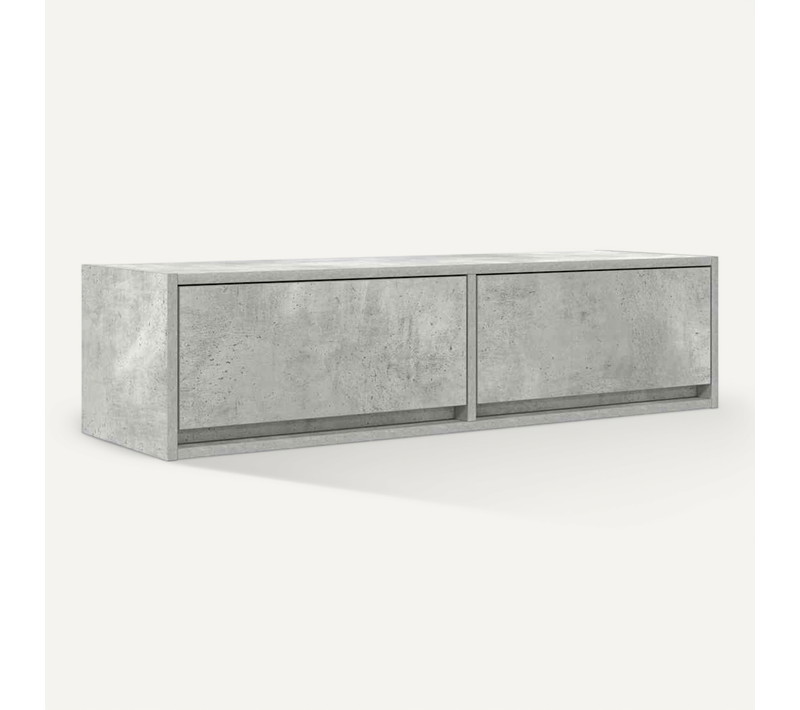 Meuble TV Gris Béton 100 X 31 X 25,5 Cm Bois D'ingénierie