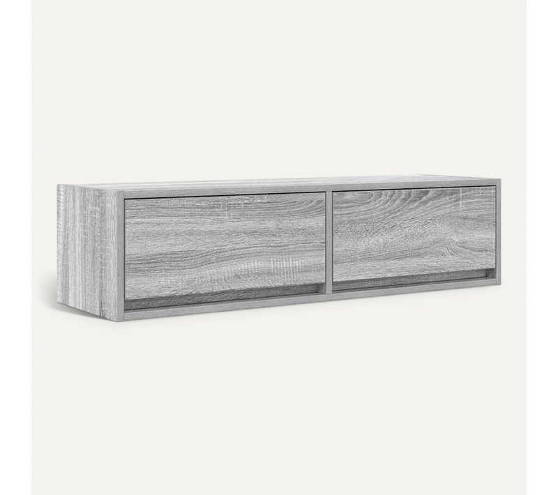 Meuble TV Sonoma Gris 100 X 31 X 25,5 Cm Bois D'ingénierie