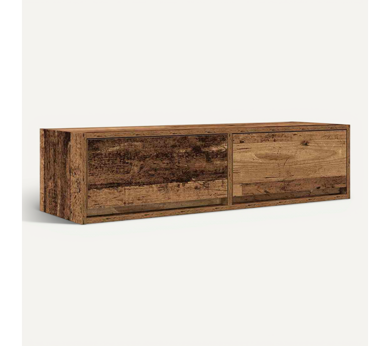 Meuble TV Bois Ancien 100 X 31 X 25,5 Cm Bois D'ingénierie