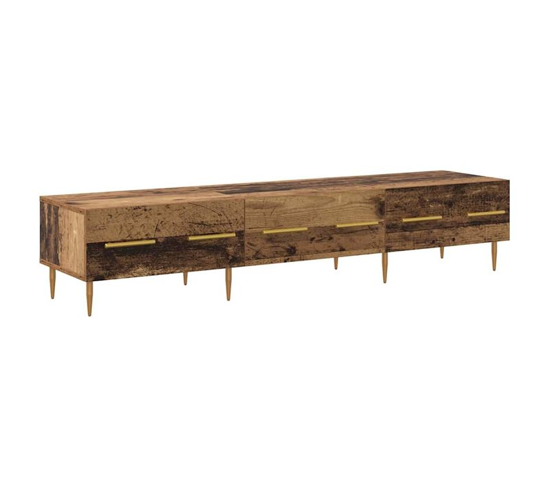 Meuble TV Bois Ancien 150 X 36 X 30 Cm Bois D'ingénierie