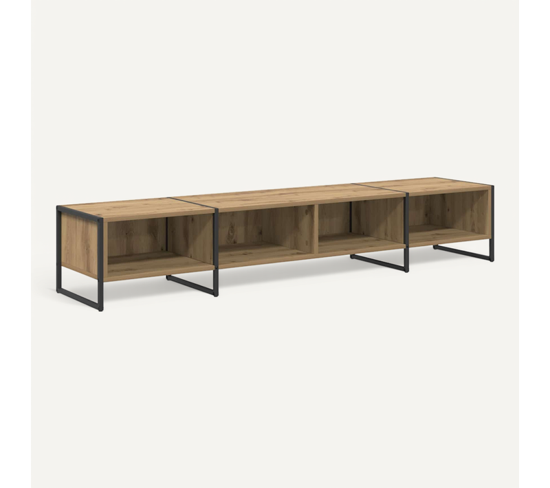 Meuble TV Chêne Artisan 170,5 X 36 X 30,5 Cm Bois D'ingénierie
