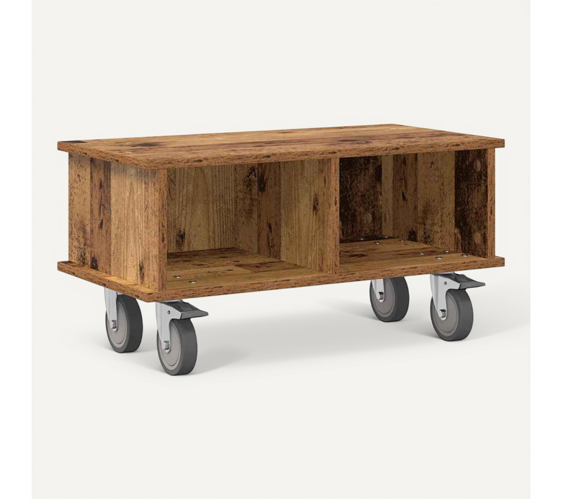 Meuble TV Bois Ancien 68,5 X 35 X 35 Cm Bois D'ingénierie