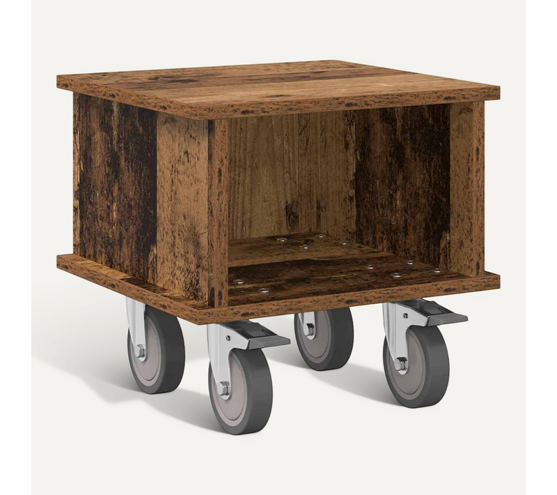 Meuble TV Bois Ancien 37 X 35 X 35 Cm Bois D'ingénierie
