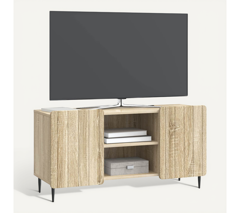 Meuble TV Chêne Sonoma 102 X 34,5 X 52 Cm Bois D'ingénierie