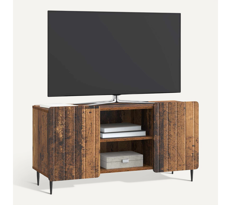Meuble TV Bois Ancien 102 X 34,5 X 52 Cm Bois D'ingénierie