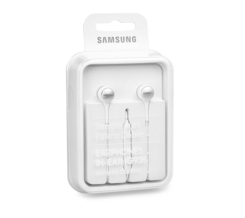 Earphone In-ear Eo-ig935 - Écouteur Intra Auriculaire - Prise Jack 3.5 - Télécommande Blanc