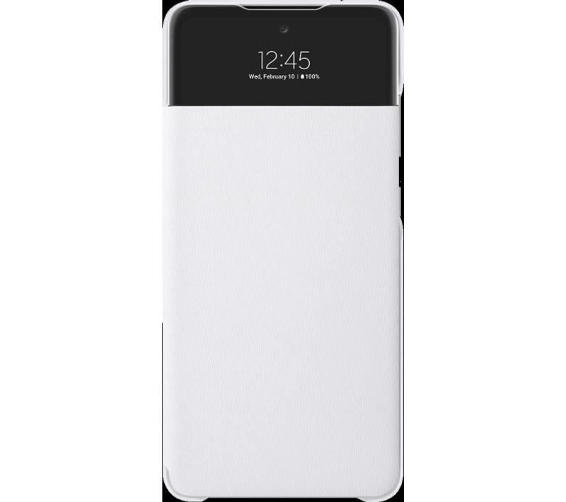 Coque Etui Smart View Galaxy A72 Blanc