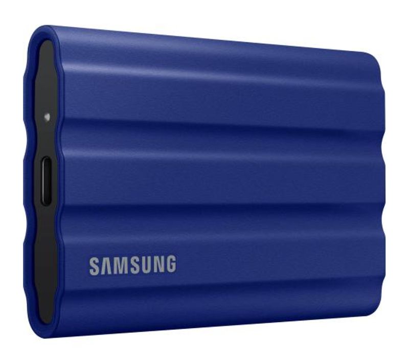 Disque Ssd Externe Portable T7 Shield Mu Pe2t0r Eu Usb Type C 2 To Bleu