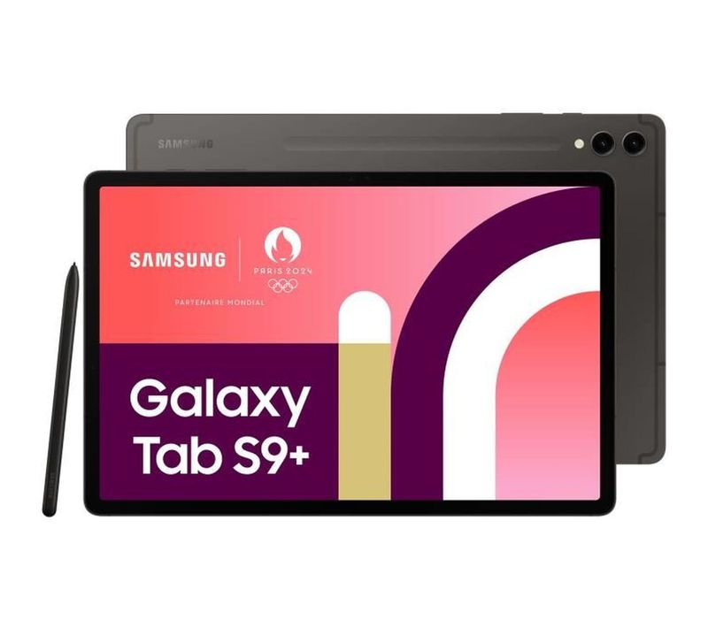 Tablette Tactile Samsung Galaxy Tab S9+ 12,4 Wifi 256go Anthracite