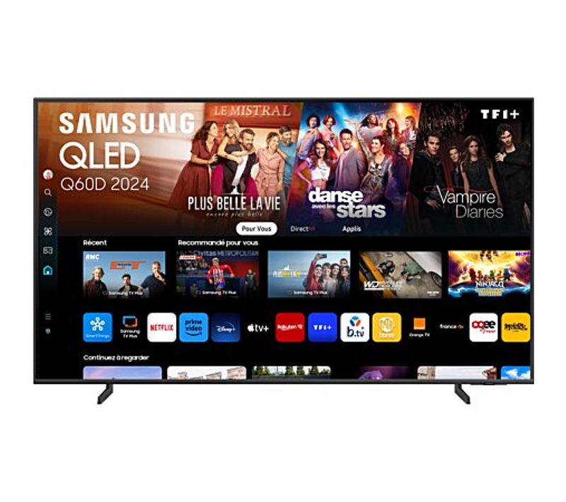 Téléviseur QLED 55" (140 cm)  4k Uhd Smart TV 2024 Noir - Tq55q60d